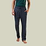 Sleepz by Raymond Men's Blue Milange Regular Fit Lounge Pant 1 pc (Size - L)