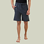 Sleepz by Raymond Men's Grey Regular Fit Lounge Shorts 1 pc (Size - L)