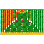 House of Festivals Festival Backdrop For Decoration - 60.96 x 91.44 cm 1 pc