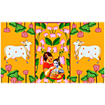 House of Festivals Festival Ladoo Gopal Backdrop For Decoration - 60.96 x 91.44 cm 1 pc