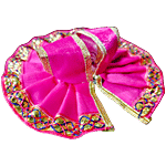 House of Festivals Ladoo Gopal Pink Poshak With Lace - Size 1 1 pc