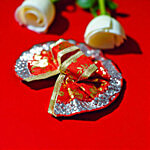 House of Festivals Ladoo Gopal Red Poshak With Silver Lace - Size 0 1 pc