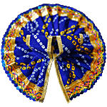 House of Festivals Ladoo Gopal Royal Blue Poshak With Lace - Size 2 1 pc