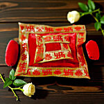 House of Festivals Ladoo Gopal Red Velvet Bedding Set - Size 2 1 pc