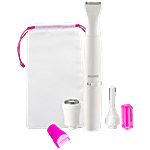 Agaro 3 In 1 Women's Trimmer - Rechargeable, Face, Leg, Eyebrow, Bikini, 90 Min Runtime, White 1 Unit