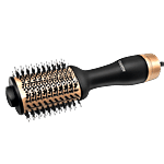 Agaro HV2179 Hot Air Hairbrush, Blow Dryer, Volumizer & Styler, 360° Airflow, Oval Barrel, Ceramic Coating Brushing Head, 1200W, Gold & Black 1 Unit