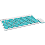 Portronics Key2-A Combo Multimedia Wireless Keyboard & Mouse - White 1 Unit