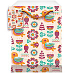 Archies Fish & Sparrow Printed Paper Gift Bag - Large, Multicolour 3 pcs