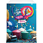 Archies Happy Birthday To You Design Printed Paper Gift Bag - Small 3 pcs