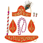 Svasti Krishna Jewellery Set For Kids - Design 3 9 pcs