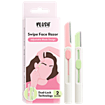Plush Swipe Adjustable Face Razor 2 pcs