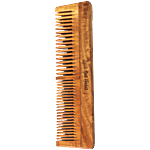 Nat Habit Oil Soaked Neem Wood Dual Tooth Comb 1 pc