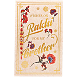 Archies Wishes On Rakhi For My Brother Greeting Card - With Rakhi 1 pc