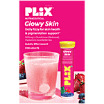 Plix Glowy Skin 500 mg L-Glutathione Strawberry Flavour Bubbly Effervescent Tablets 15 pcs (Pack of 2)