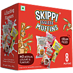 Skippi Eggless Muffins, Assorted Flavours 280 g (Pack of 8)