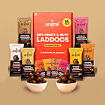 Eat Better Co Dry Fruits & Nuts Laddoos, Assorted Flavours 240 g (Pack of 6)
