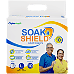Soak Shield Pant Style Adult Diapers - L 10 pcs