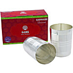 Ojas Pure Silver Plated Luxury Glasses 200 ml (Set of 2)
