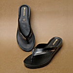 Inblu BM09 Women's Casual Black Slippers 1 Pair (EU-40/IND-7)