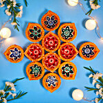 House of Festivals Flower Diya 12 pcs