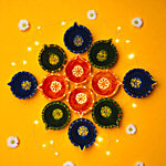 House of Festivals Designer Diya 12 pcs