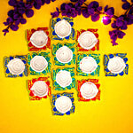 House of Festivals Swastik Diya 12 pcs