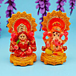 House of Festivals Laxmi Ganesh Clay Murti 1 pc
