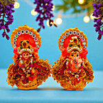 House of Festivals Laxmi Ganesh Clay Murti 1 pc