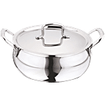 Kitchen Essentials KE Triply Stainless Steel Handi - 18 cm 2 L