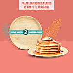 Eco Soul Round Palm Leaf Plates - 15 cm 10 pcs