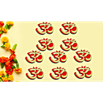 Pearlfiesta MDF Om Wall Stickers 10 pcs