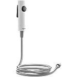 Lifelong Jet Spray/Health Faucet With 1 m Flexible Hose Pipe & Wall Hook - White ABS Body 1 pc