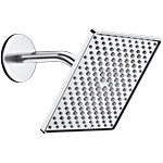 Lifelong Stainless Steel Shower Head Without Arm - 15 x 15 cm 1 pc