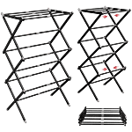 Lifelong Foldable & Extendable Cloth Drying Stand - Black 1 pc