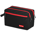 Lifelong Toiletry Bag/Travel Organiser - 24 cm, Red & Black 1 pc