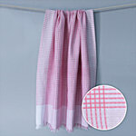 Suntails Waffle Checks Bath Towel - 230 GSM, Pink, 75 x 150 cm 1 pc