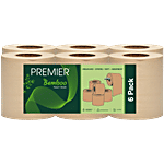 Premier Bamboo Toilet Rolls - 2 Ply 6 pcs (180 Pulls)