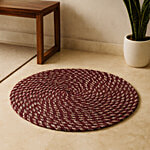 Elegant Weavers Floor Mat Glanza Brown Blended Fabric - 40 x 40 cm 1 pc