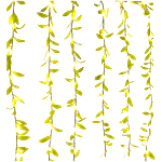 Mansaa Willow Leaf Garland String Lights 1 pc