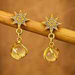 Jewelz Celestial Star & Stone Drop Earrings 1 Pair