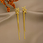 Jewelz Golden Star Tassel Drop Earrings 1 Pair
