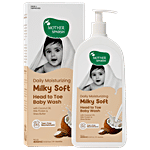 Mother Sparsh Milky Soft Daily Moisturising Head To Toe Baby Wash 400 ml