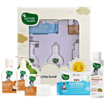 Mother Sparsh Little Sunshine Baby Skin Care Kit - Wipes, Lotion & Wash, Bathing Bar, Oil 5 pcs