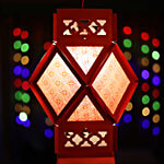 Oye Happy Diamond Paper Lantern - Orange 1 pc