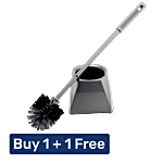 Gebi  Round Toilet Brush - With Container 1 pc