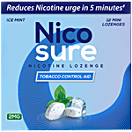 Nicosure Ice Mint Nicotine Lozenge 2 mg - Tobacco Control Aid 12 pcs