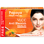VLCC Papaya Fruit Facial Kit 300 g (Get Free Rose Water Toner, 100 ml)