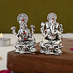 Voylla 999 Silver Lakshmi Ganesh Idols 16.5 g