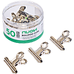 Nuovi 50 mm Bulldog Clips - Silver 12 pcs
