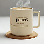 Clay Craft Fine Ceramic Pebble Milk/Coffee Mug - Cleo C02 400 ml